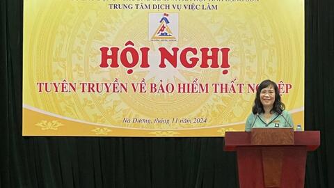 Hội nghị tuyên truyền chính sách Bảo hiểm thất nghiệp cho cán bộ, công nhân viên và người lao động của Công ty Than Na Dương - VVMI